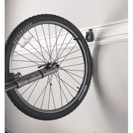 Supports pour vélos Tony Porte-vélos Grille métallique Extérieur Avec 3  crochets doubles pour accessoires