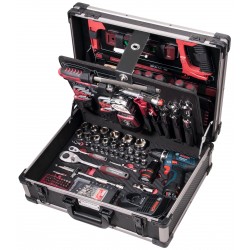 Coffret d‘outils Pro Line avec perceuse/ visseuse sans fil BOSCH, 1/4“+  1/2“, 264 pièces - KRAFTWERK