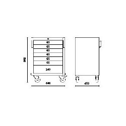 Meuble bas 2 portes BETA C45PRO MA