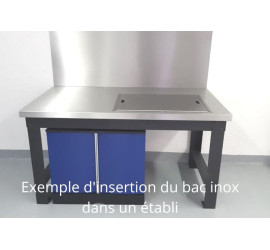 BAC INOX DE DÉMONTAGE