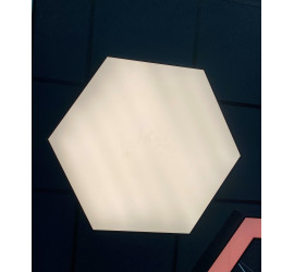 Luminaire Led hexagonal - Éclairage blanc