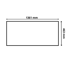 Plateau inoxydable 1361 mm - CLASSIK