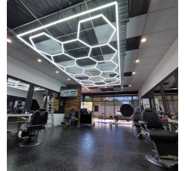 Eclairage Plafond Led - Cadre + 15 Hexagones 6500K