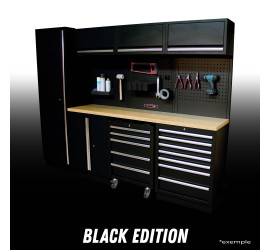 Composition de mobilier d'atelier LYON - CLASSIK BLACK EDITION