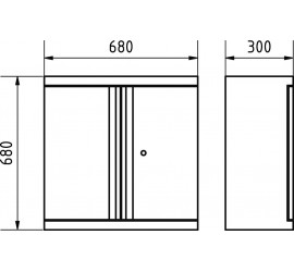 copy of 2 portes meuble haut MOBILIO