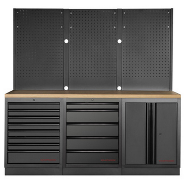 Mobilier d'atelier MOBLIO BLACK - 3964K-BLK-006 version hêtre