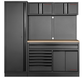 Mobilier d'atelier MOBILIO BLACK - 3964K-BLK-021 version hêtre